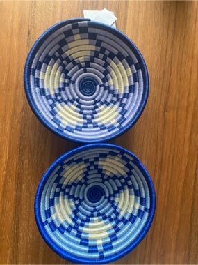 Handwoven Fair Wage Baskets.